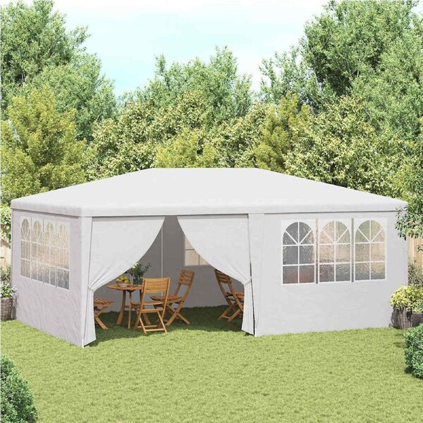 Professional Party Tent with Side Walls 4x6 m White 90 g/m? vidaXL