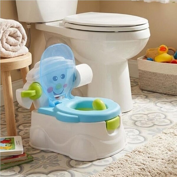 BoPeep 3-in-1 Potty Trainer Kids Toddler Toilet Training – Blue