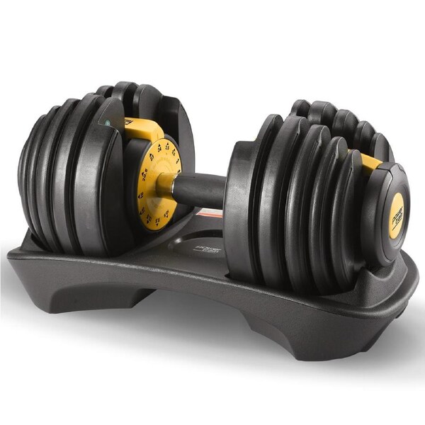 Powertrain 24KG Powertrain Adjustable Home Gym Dumbbell - Gold