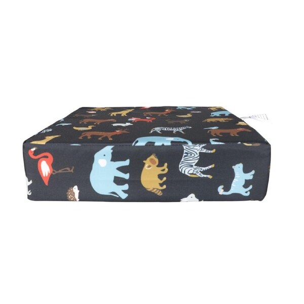 Baby Kids Booster Seat Cushion, Chair Pad, 8cm High-Density Foam - Black