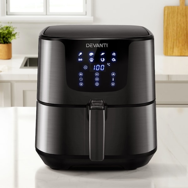 7L Devanti Air Fryer w/ LCD Touch Panel