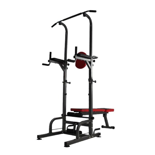 Fitness Master Gym Bench Foldable Dip Tower Bar Chin Push Pull Up bench Stand