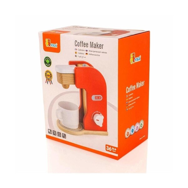 Viga Wooden Pretend Toys Coffee Maker