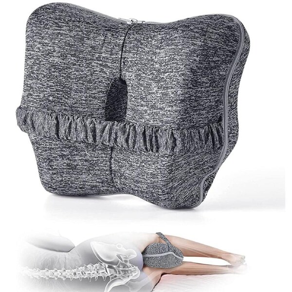 Memory Foam Knee Pillow, Side Pillow Cushion for Back Pain, Leg Pain, Pregnancy