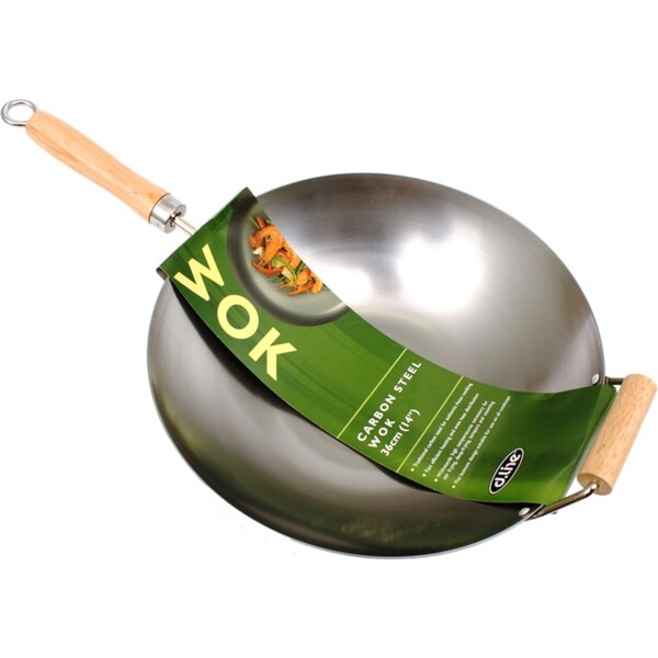 D.Line 36cm Carbon Steel Wok
