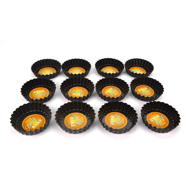 Daily Bake 7.5cm x 2xcm Non Stick Mini Quiche Pan Set of 12