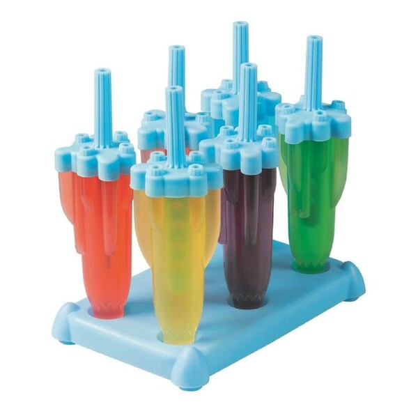 Avanti Rocket Blue Pops Ice Block Moulds - Set of 6