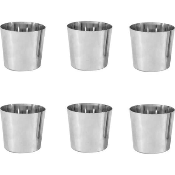 Trenton Stainless Steel Dariole Moulds - Set Of 6