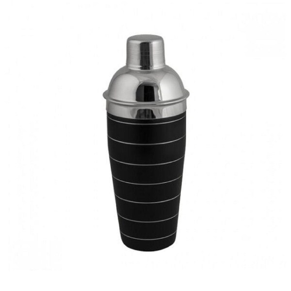 Moda 3 Piece Black Cocktail Shaker 700ml