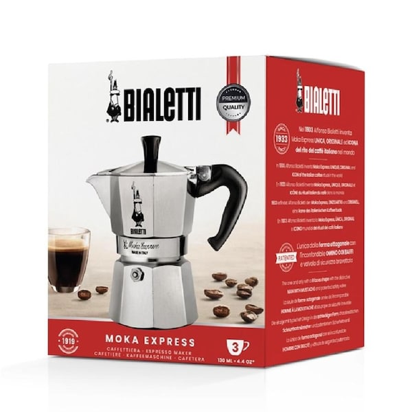 Bialetti 3 Cup Moka Espresso Maker