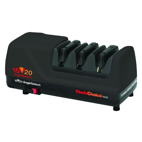 Chef's Choice Diamond Hone Angleselect Electric Knife Sharpener Black 1520 Pro