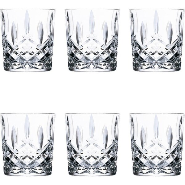 RCR Opera Crystal Old Fashioned Tumbler Glasses 210ml - Set Of 6