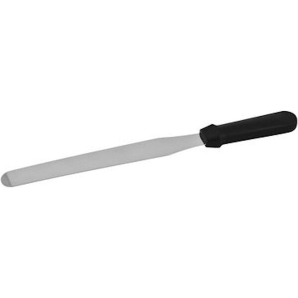Trenton Spatula / Palette Knife Straight 300mm Black Handle S/S Blade