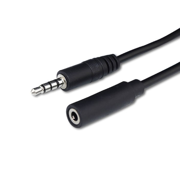 1 Metre AUX Cable 3.5mm Stereo Audio Input Extension Male to Female Auxiliary Cord