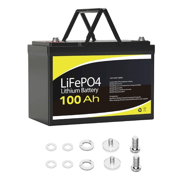 12V 100Ah Lithium Battery 1280Wh Outdoor Camping RV