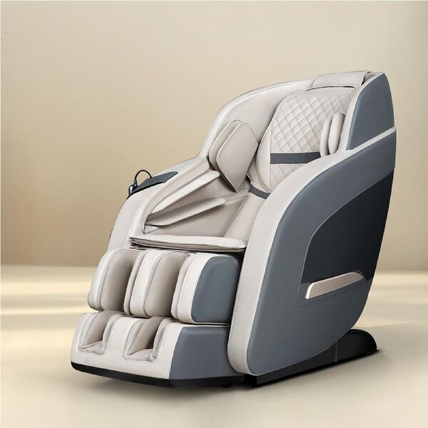 125CM SL-Track Massage Chair Livemor Electric Recliner Massager Grey Decima
