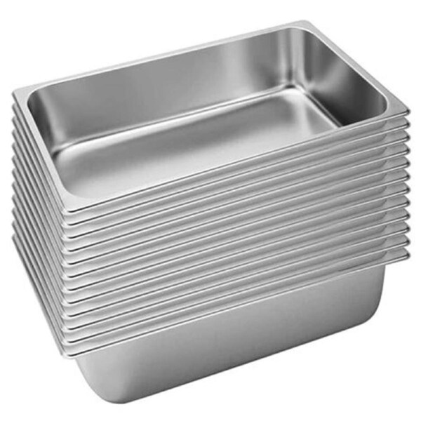 SOGA 12X Stainless Steel Gastronorm GN Pan Full Size 1/1 20cm Deep