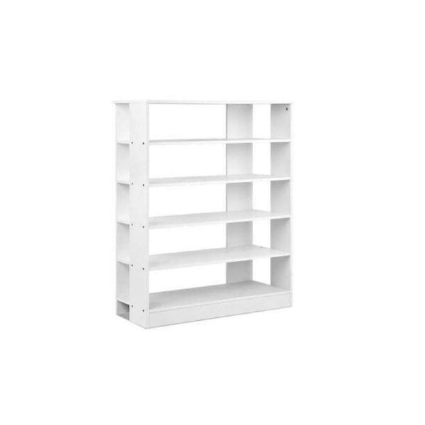 6-Tier Shoe Rack Cabinet - White