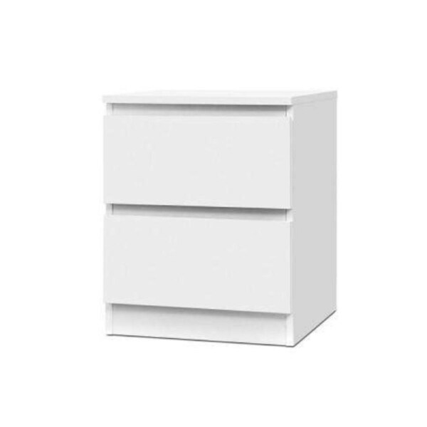 Bedside Table Cabinet Lamp Side Tables Drawers Nightstand Unit White