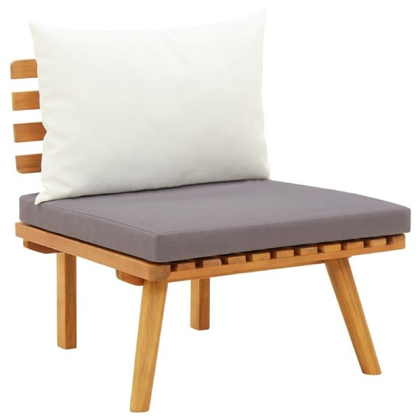 Garden Chair with Cushions Solid Acacia Wood vidaXL