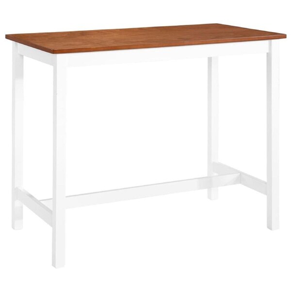 Bar Table Solid Wood 108x60x91 cm vidaXL