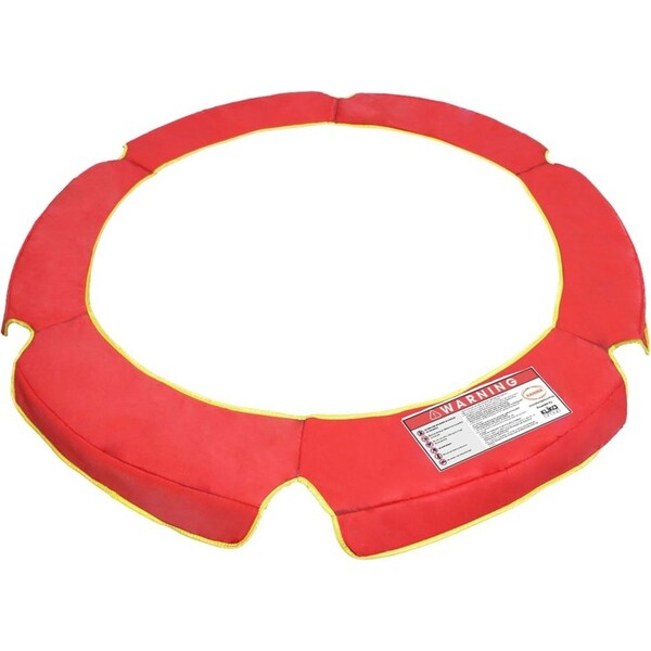 4.5ft Trampoline Replacement Safety Spring Pad Round Cover Red
