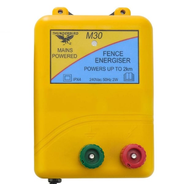 Thunderbird 2km Mains Electric Fence Energiser - M-30