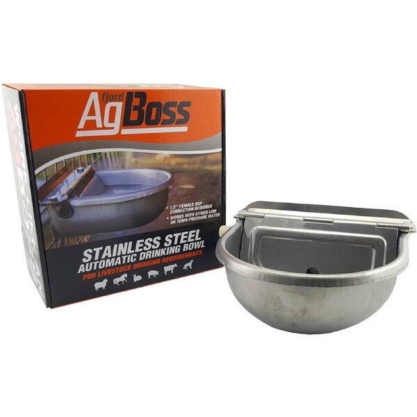 AgBoss 2.5L Stainless Automatic Pet Water Bowl - 502510