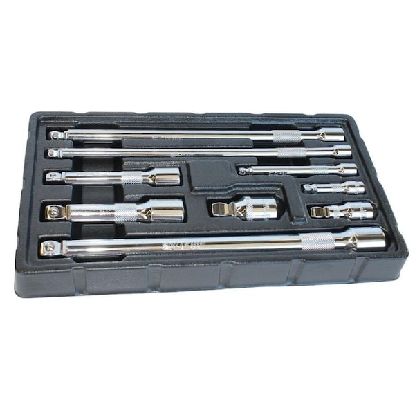 SP Tools 9pc 1/4" 3/8" & 1/2" Dr Wobble Bar Extension Set - SP20988