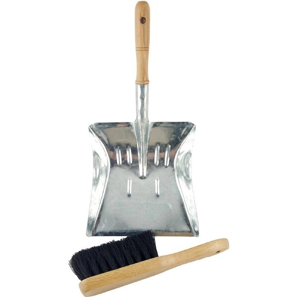 AgBoss Steel Dustpan & Broom - 985115