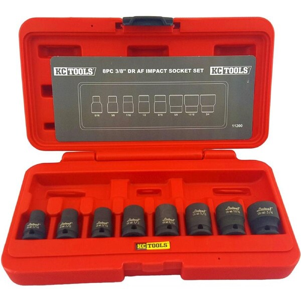 KC Tools 8 Piece 3/8" Drive AF Impact Socket Set - 11200