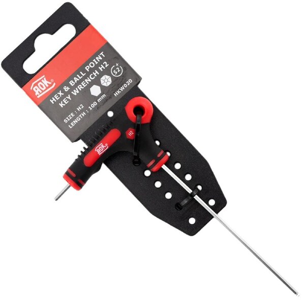 KC Tools T-Handle Ball End Hex Allen Key 2mm - HKW020