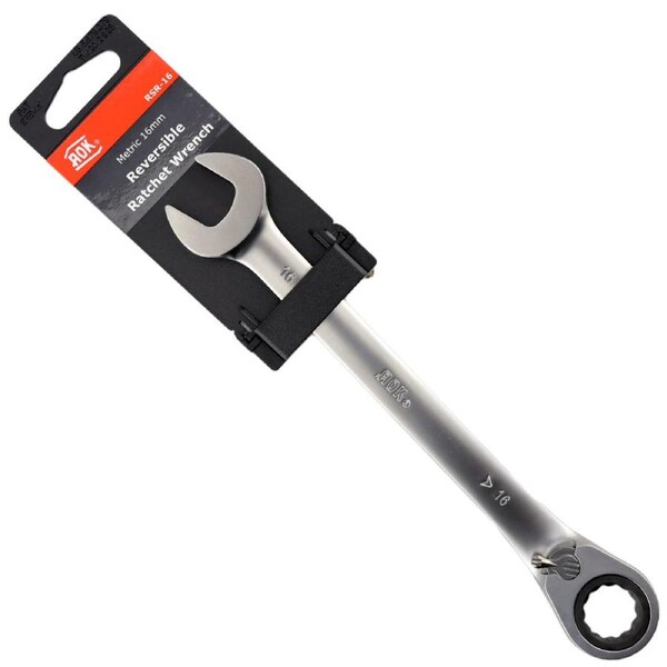AOK by KC Tools 16mm Metric 72T Reversible Ratchet Wrench Spanner - RSR-16