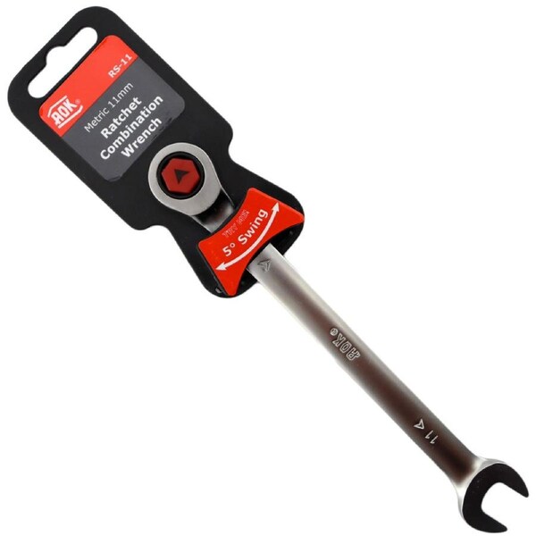 AOK by KC Tools 11mm 72T One Way Gear Ratchet Wrench Spanner - RS-11