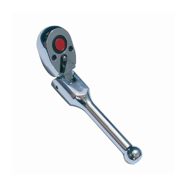 KC Tools 1/4" Drive 72-Teeth Flex Head Stubby Banjo Ratchet - NH15