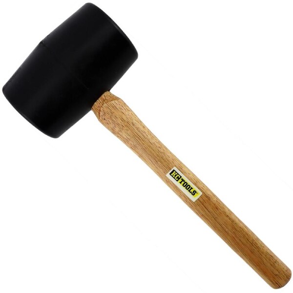KC Tools 900g Rubber Mallet with Wooden Handle - 10319