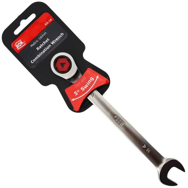 AOK by KC Tools 16mm 72T One Way Gear Ratchet Wrench Spanner - RS-16