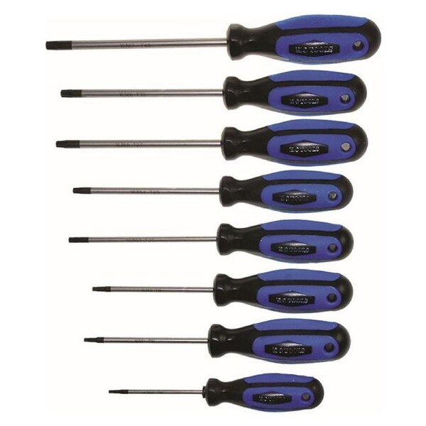 KC Tools 8 Piece Anti-Slip Star Screwdriver Set - 16305