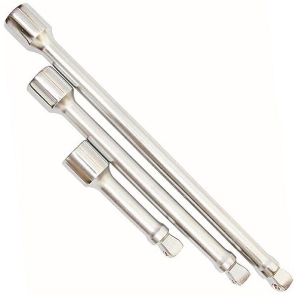 ProAm by KC Tools 3 Piece 3/8" Drive Wobble Bar Socket Extension Bar Set - 10170