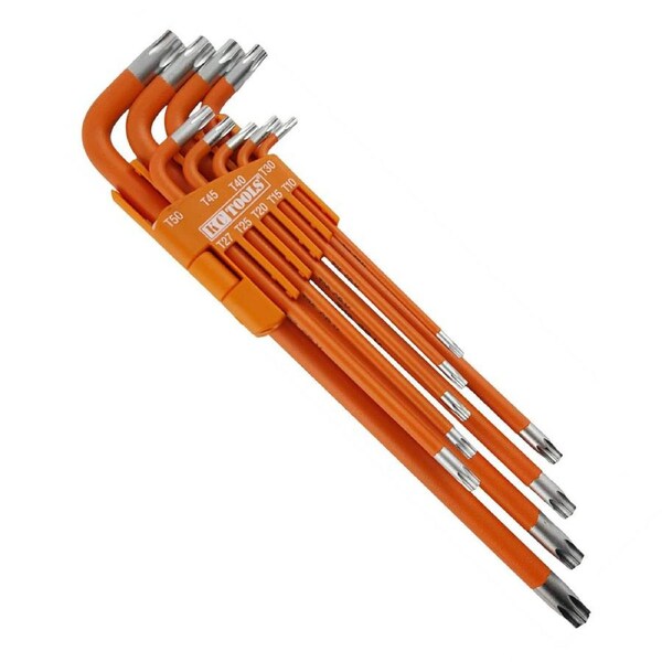 KC Tools 9 Piece Extra Long Tamper Star Key Set - 10619