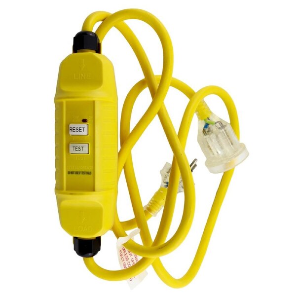Ultracharge 2m 10A RCD Extension Lead - Yellow - UR240RCD