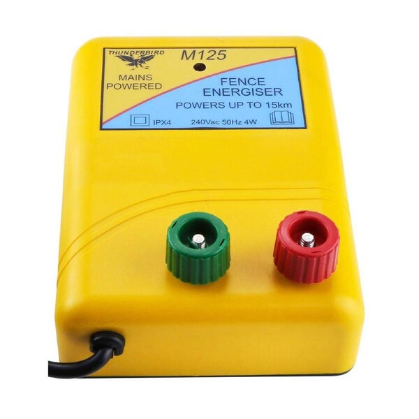 Thunderbird 15km Mains Electric Fence Energiser - M-125