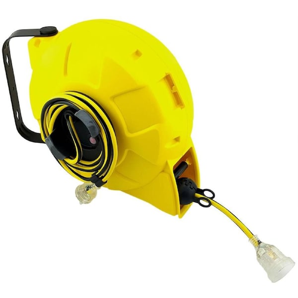 Ultracharge 15m 10A Retractable Extension Lead Reel - Yellow - UR24015TR
