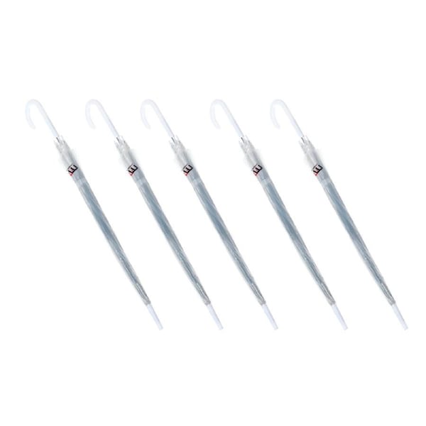 5x Clear Transparent Rain Walking Umbrella Parasol PVC Dome Wedding Party Favour