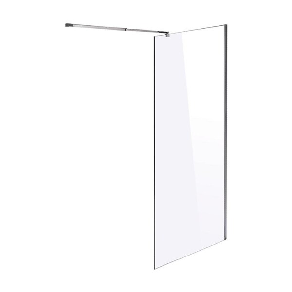 1100 x 2000mm Frameless 10mm Safety Glass Shower Screen