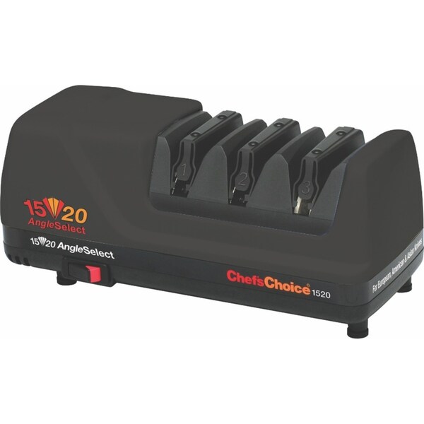 Chefs Choice 1520 AngleSelect Diamond Hone Electric Knife Sharpener Black