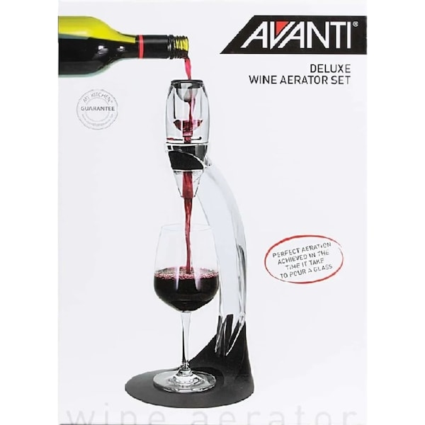 Avanti Deluxe Red Wine Aerator Set with Pouring Stand