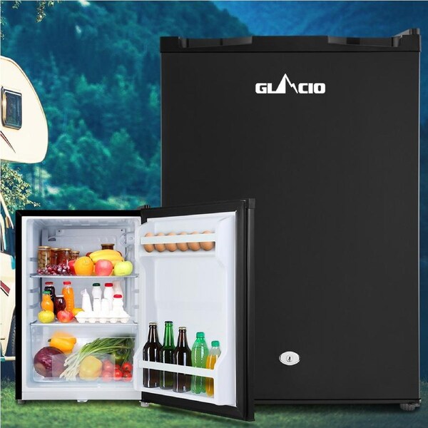 80L Portable Fridge Glacio Bar Upright 12V/24V/240V Camping Caravan