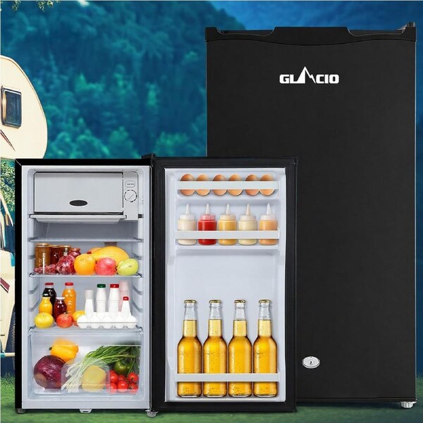 95L Portable Fridge Freezer Glacio Bar Upright 12V/24V/240V Camping Caravan