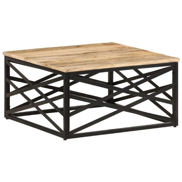 Coffee Table 68x68x35 cm Solid Mango Wood vidaXL